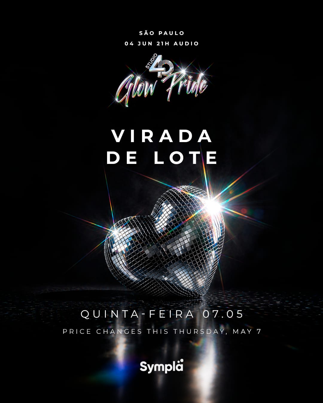 Coração disco — Virada de lote